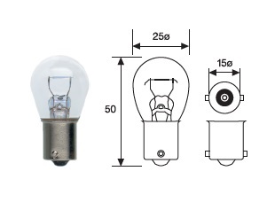 17643 - LAMP. 24V 21W